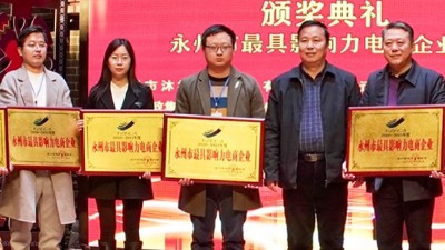 贊！雅大公司榮獲 “永州市最具影響力電商企業(yè)”稱號