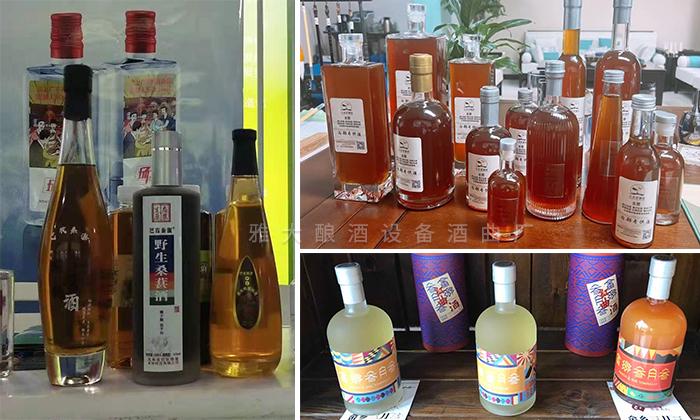 雅大客戶用果酒釀酒設備釀造的各種果酒